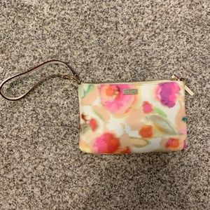 Kate Spade Flower Watercolor Wristlet/Wallet